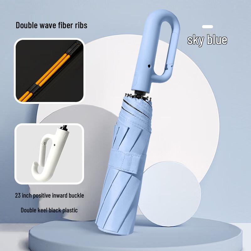 

Puluian Compact 23-inch Windproof UV Umbrella