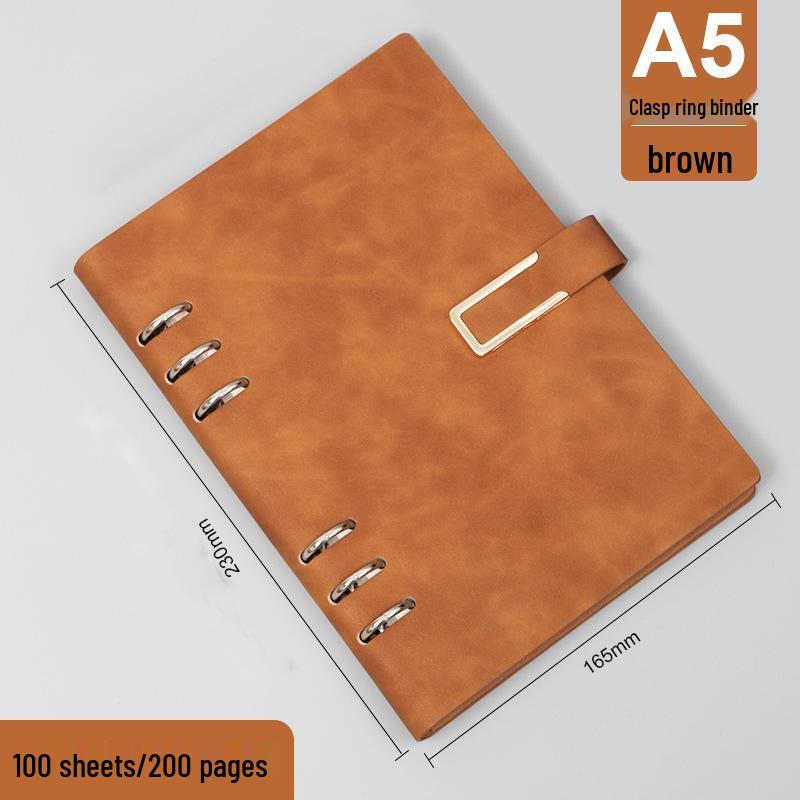 A5/B5 Loose-leaf Notepad: Business Meeting Notebook with Detachable Pages and Custom Logo Printing
