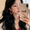 Dopamin-Farbe Hong Kong Stil Ohrringe: Nischen-Design, Ohne Piercing Clip-Ons für Damen - Perfekt für Strandurlaube, Übertriebenes Stecker-Design.