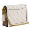 Coach Hutton 22 Horse And Carriage Pattern Print Faux Leather Crossbody Shoulder Bag Small Women Bags Chalk-White CZ318-B4CAH