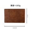 Waterproof, oil-proof and anti-scalding round PVC crocodile pattern leather placemat tableware hotel modern simple style