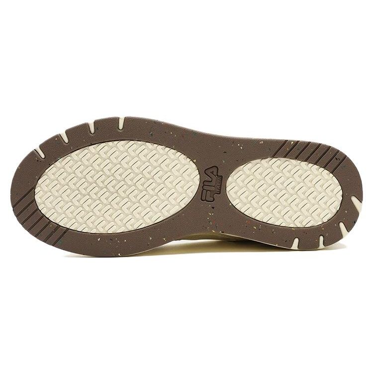 FILA Slam Fabric Comfortable Durable Lightweight Low-Top Skate Shoes Women sneaker White Brown F12W341208FPB