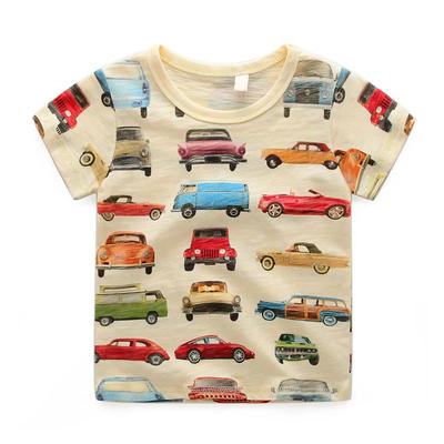 Barn T-shirt För Pojkar Kläder Bil Tryck Sommar Barnkläder Underdel