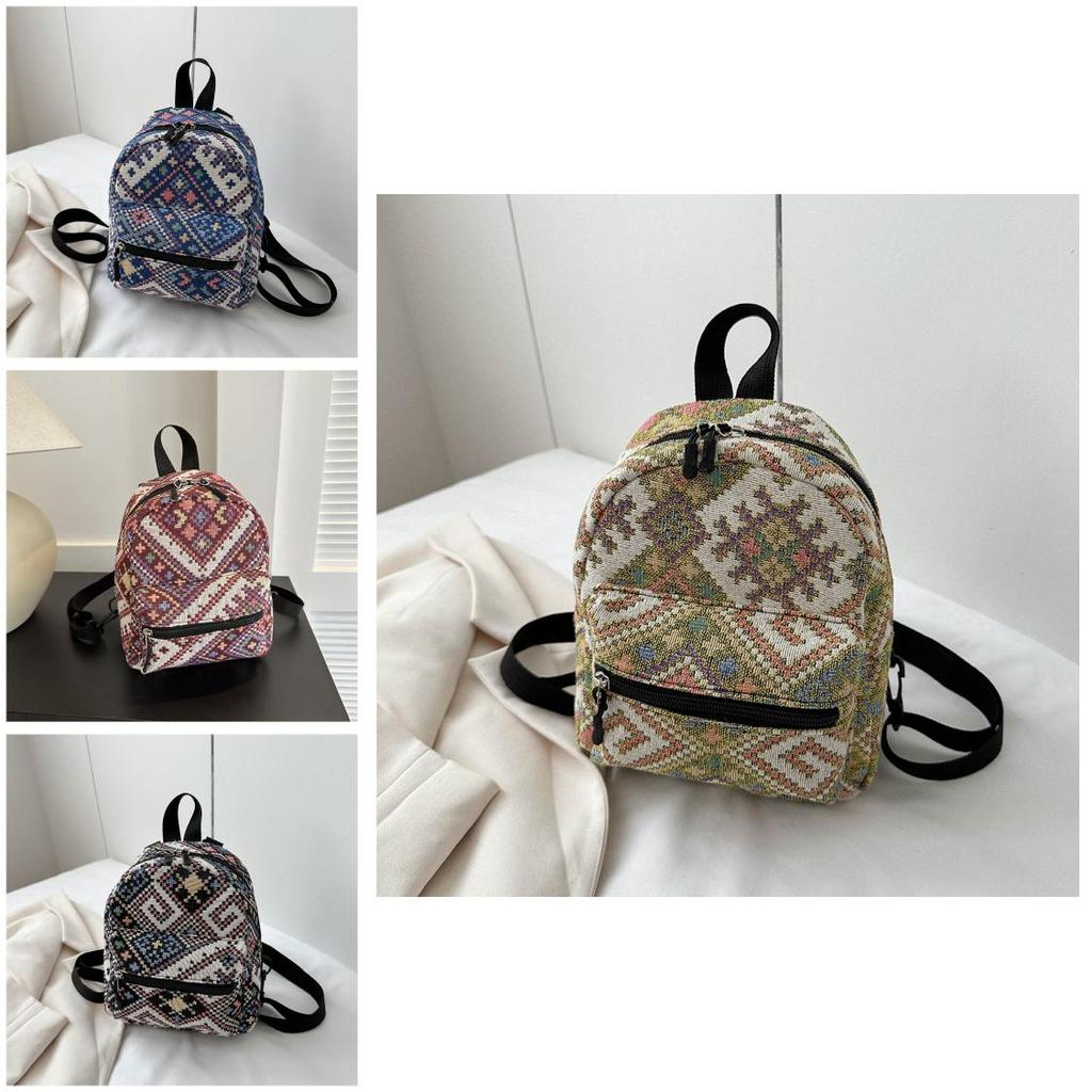 2023 New Fashion National Style Nylon Shoulder Crossbody Handbag Casual Street Trend Bag Soft Texture