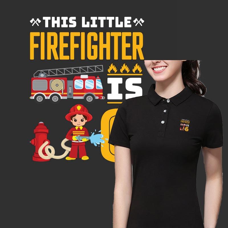 Kids Firefighter Birthday Shirt 6Th 