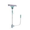 AT21-Water Sprays Window Mesh Screen Brush Window Cleaner Wiper Telescopic Long Handle Mop Squeegee Cleaning Tool