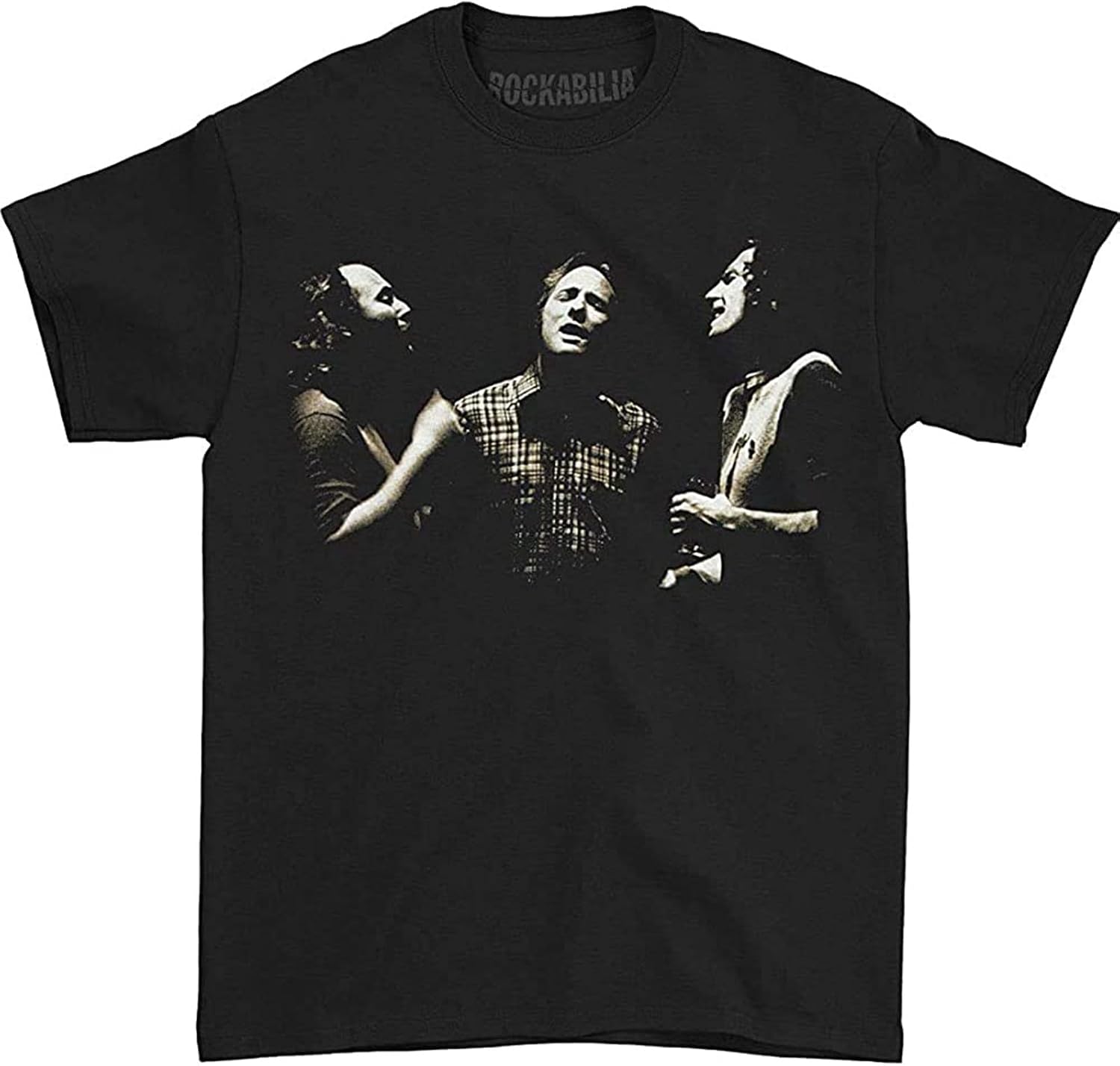 Crosby Stills Nash Young Men s Group Photo Men T Shirt Black XS чёрный