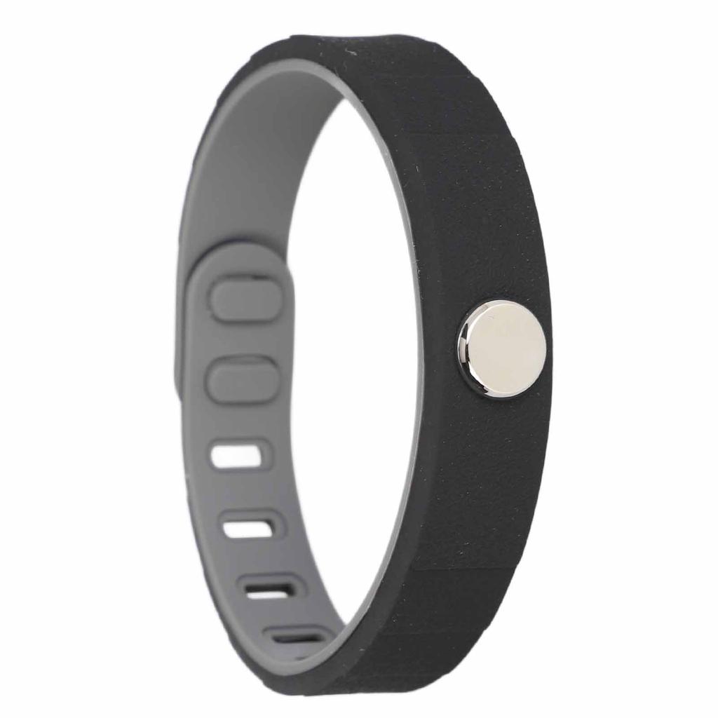 Anti Static Bracelet Adjustable Silicone Waterproof Soft Lightweight Negative Ion Wrist Strap for Women Men Black