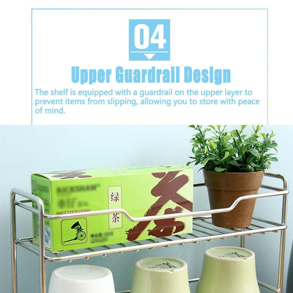 Modern Bathroom Storage Rack Double-layer Kitchen Sink Organizer  Kitchen Storage Supplies