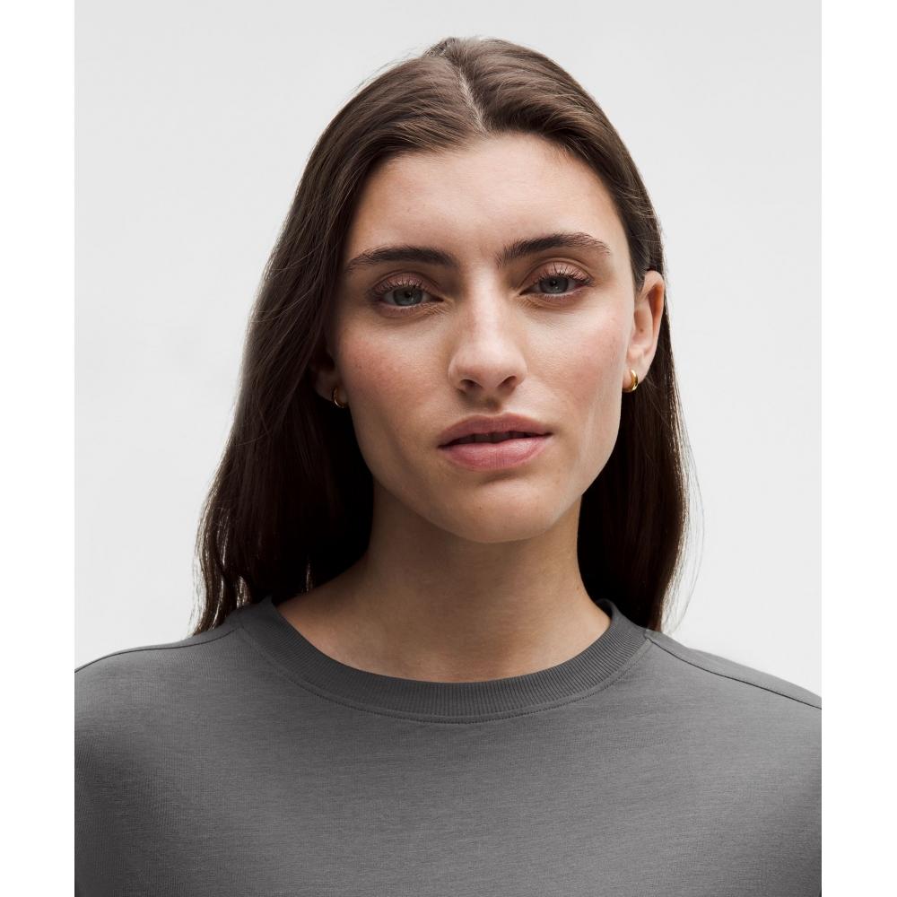 Lululemon All Yours Organic Cotton Long Sleeve Shirt Onyx Grey