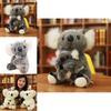 Adorable Koala Bear Plush Toys Featuring Sitting Mother And Baby Stuffed Dolls
