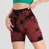 High Waist Tie-Dye Yoga Shorts for Women - Tummy Control & Butt Lift, Sports Fitness Style