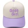Good Girl Truck Driver Hat Embroidery Vintage Leopard Print Color Matching Baseball Cap European and American Men's Casual