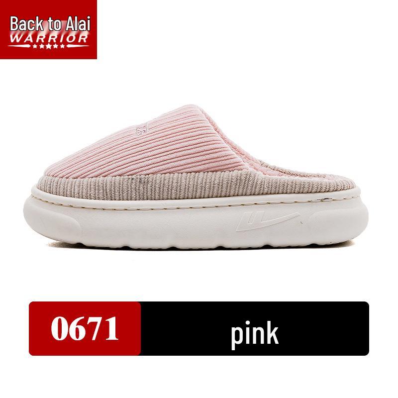2024 Warrior Women s  Men s Thick Velvet Non-slip Indoor Cotton Winter Slippers 40-41