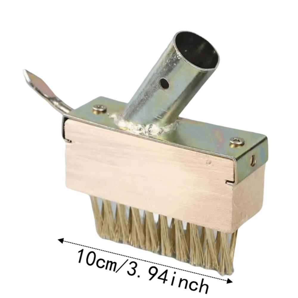 Long Handle Weeding Brush Steel Wire Bristles Scratch Brush Weed Remover Professional Use