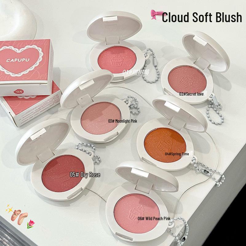 Porte-clés Contour Nude Mat Style Coréen: Blush facile à appliquer pour un look subtil et énergique