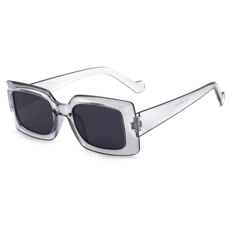 Trendy Large Rim Sunglasses Square New Street Snap Sunglasses Jelly Color Fashionable Sunglasses