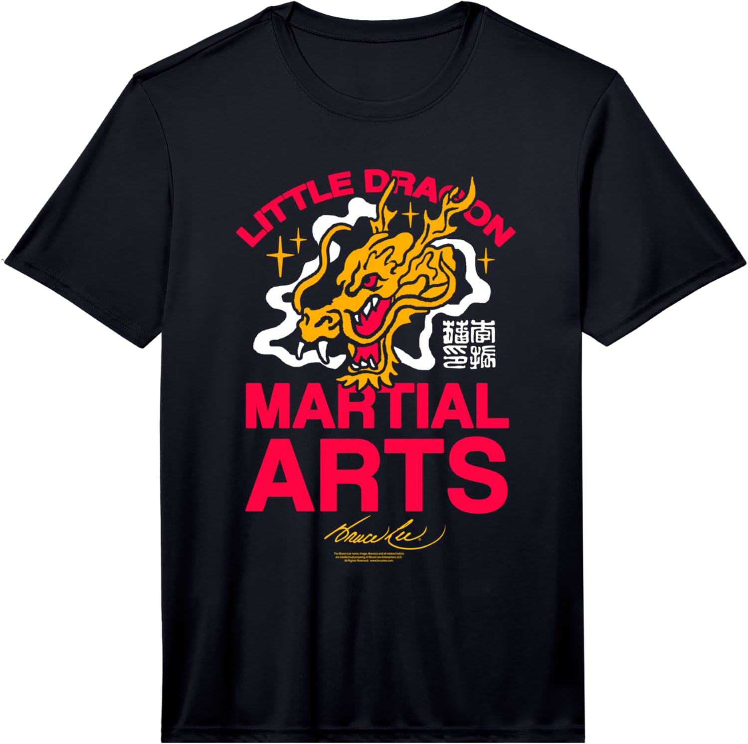 

Bruce Lee Vintage Little Dragon Martial Arts Logo Performance T-Shirt 5XL різнокольоровий