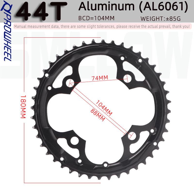 32T Steel Mountain Bike Crankset, Square/Hollow Crank, Large & Middle Chainring Repair Piece