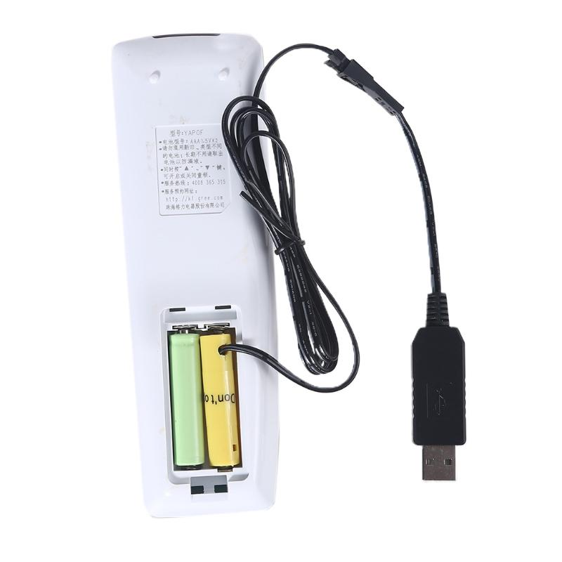 USB To AAA 2AAA 3AAA 4AAA Battery Eliminator Power Cable for Remote Control Toys Christmas Light Lamp Flashlight Clock