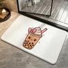 Art-Bubble TeaS Floor Mat Bedroom Carpet, Bathroom Foot Mat, Doormat, Non-Slip Absorbent Multi-Use