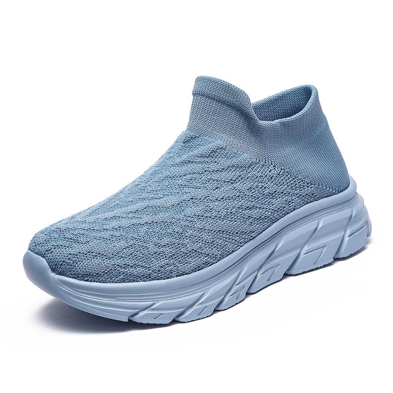 Summer New Fashion Flying Woven Shoes Sneakers Plus Size 35-48 Couples Leisure Sports  One Pedal Lazy Shoes.