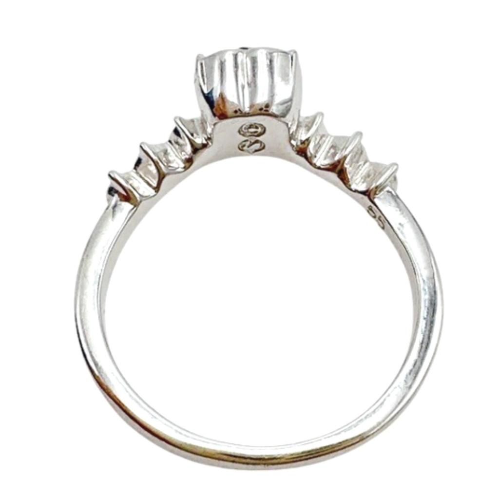 Swarovski No. 14 Heart Ring  Silver Women Used