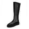 Short Boots Summer New Round Head Mesh Cloth Breathable After Zipper Anti-slip Wear-resistant Heel Cool Boots