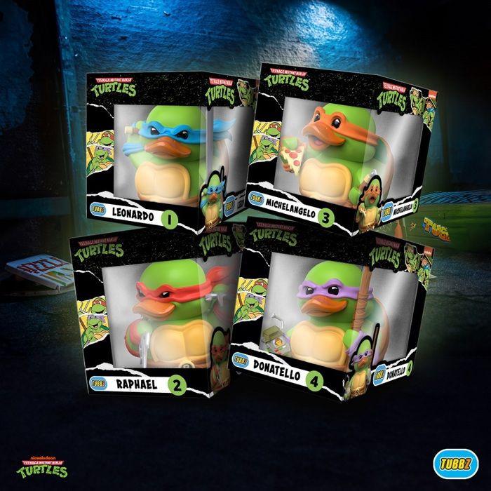 Figurine de canard - tubbz - donatello - caoutchouc vinyle - officiel - teenage mutant ninja turtles