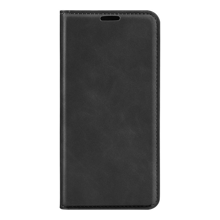 Für Samsung Galaxy M52 5G Retro-Skin Magnetische Sauglederhülle mit Halter & Kartenfächern & Brieftasche(Schwarz)