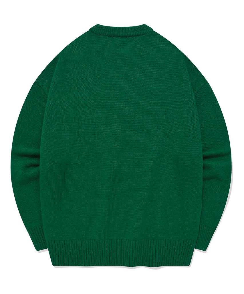 COVERNAT Middle C Logo Crewneck Knit Green