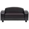 vidaXL Dog Sofa, Brown, 80 X 50 X 40 Cm, Faux Leather