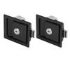 2 Pcs Easy Install Carbon Steel RV Handle Latch Black With Keys Toolbox Cabinet Lock Zinc Alloy RV Door Lock RV Toolbox