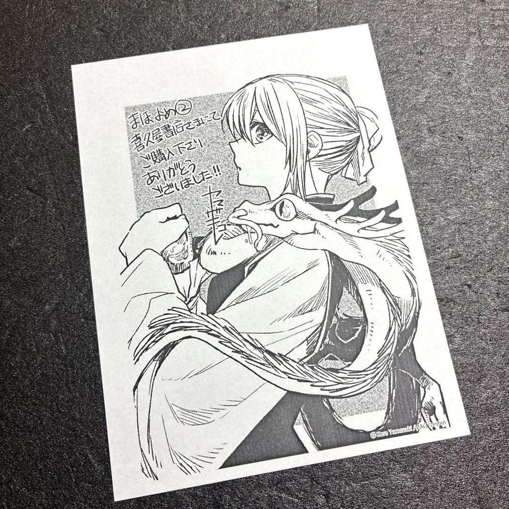 [USED] The Ancient Magus' Bride Volume 2 Kikuya Bookstore Purchase Bonus Illustration Paper Rare Mahoyome Chise