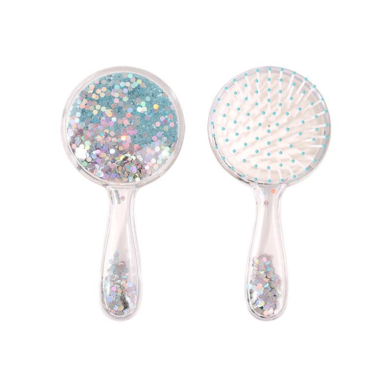New air cushion comb - round handle, glitter scalp massager hair brush
