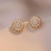Rotatable Sunflower Diamond Bracelet - Women's Japanese & Korean Clavicle Chain Jewelry