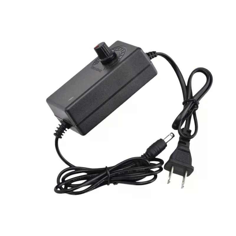 1Pcs US Plug No Display Screen Voltage Regulated Adjustable Power Supply Adapter AC To DC 3V-12V 2A/3-24V 1A Universal Adapter