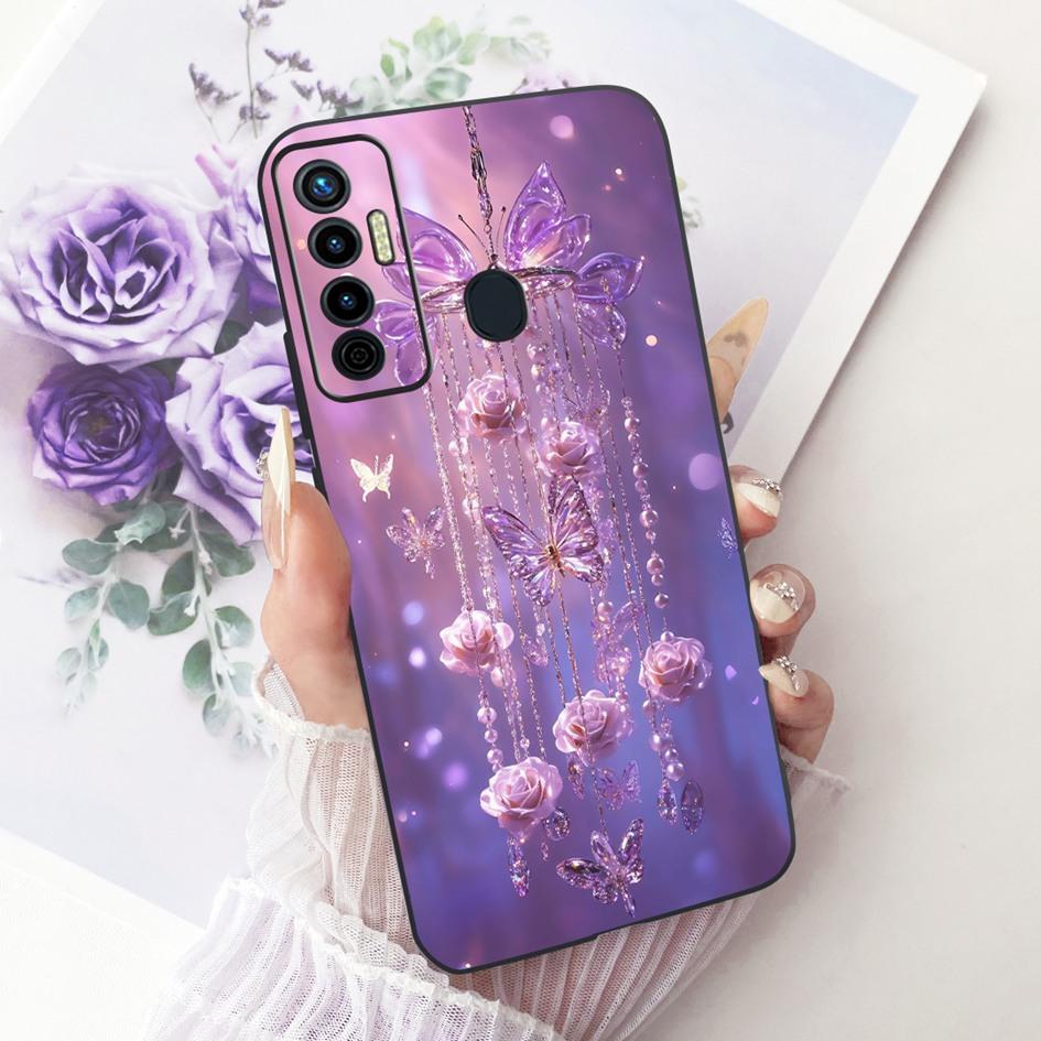 Stoßfeste Hülle für Tecno Camon 17 Pro 17P Hülle CG7 CG7n CG8 CG8h Niedliche Cartoon Weiche Schale für Tecno Camon 17 CG6 CG6j Rückseite