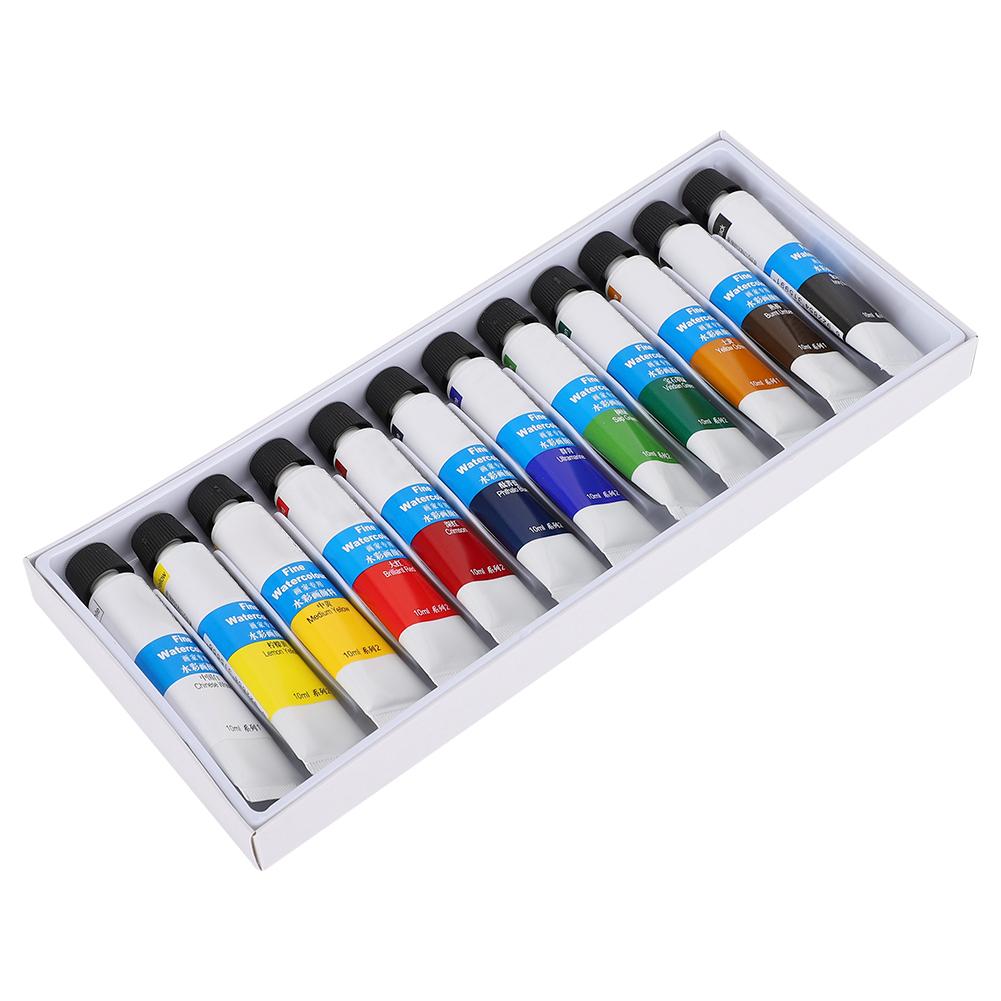 Watercolor Pigment 12 Colors Professional Painting Tools Art Supplies for Painter 10ml