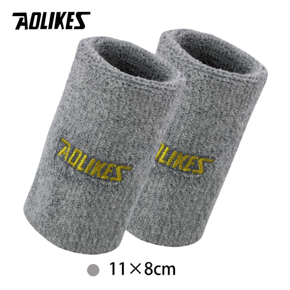 Aolikes Wrist Sweatband Tennis Sport Wristband Volleyball Gym Wrist Brace Support Sweat Band Towel Bracelet Protector 8 /11Cm