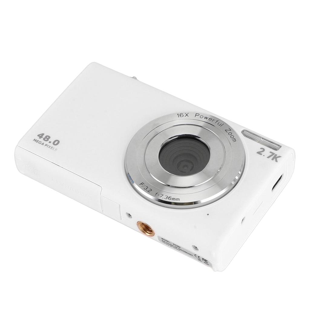 Digital Camera 2.7K 48MP Portable Vintage   Camera Auto  Camera with 2.8inch   Screen for Students Adults Girls