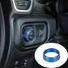 For Dodge Ram 1500 -2025 Blue Interior Headlight Switch Knob Ring Cover Trim