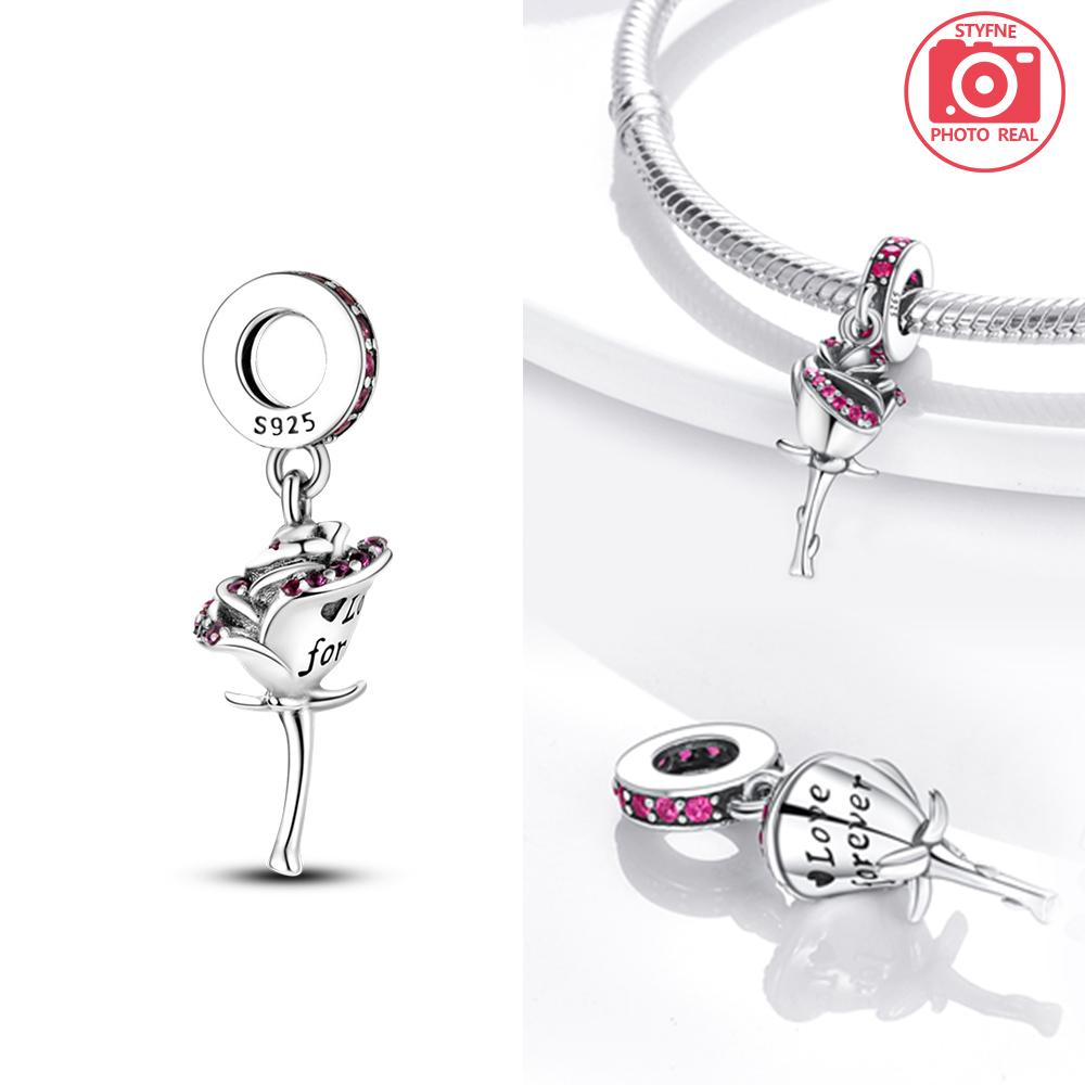 Charm Elegant Plata Daisy Pendants Copper Plated For Charm Copper Plated Genuine Bracelets For Jewellery Crafting