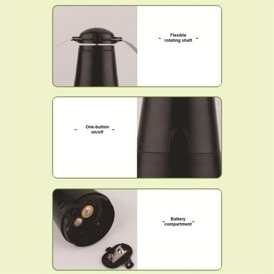 Fly Repellent Fan with Reflective Strip Outdoor Camping Fishing Picnic Indoor Desktop