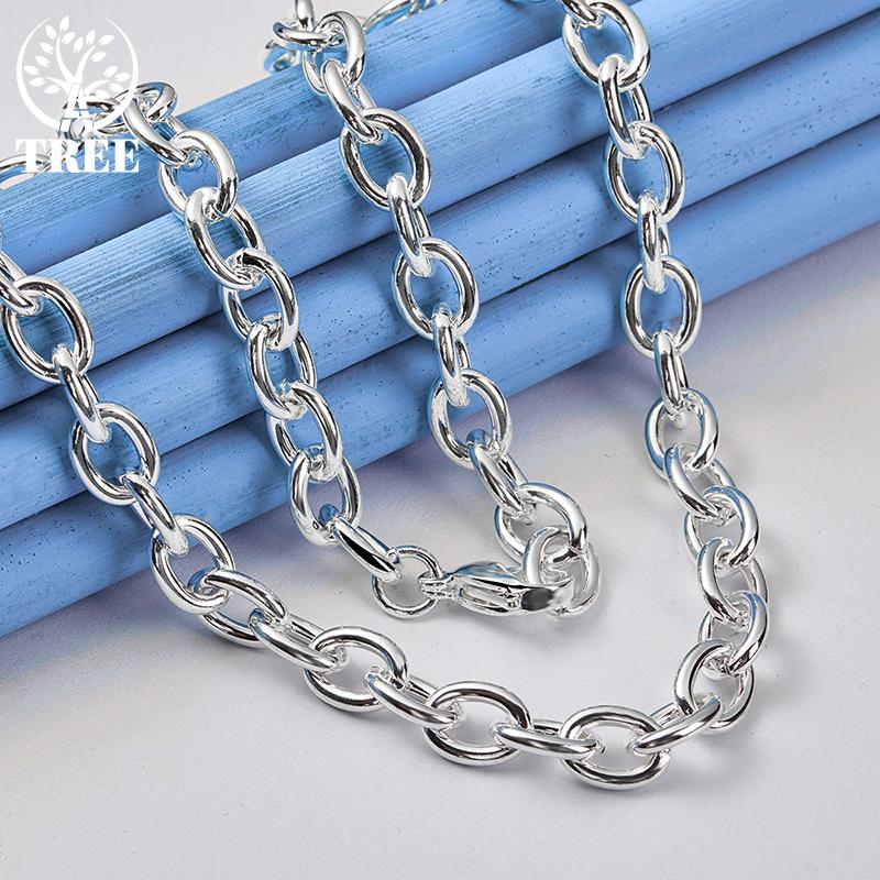 925 Sterling Silber 18 Zoll Original Basic Kettenhalskette Schmuck