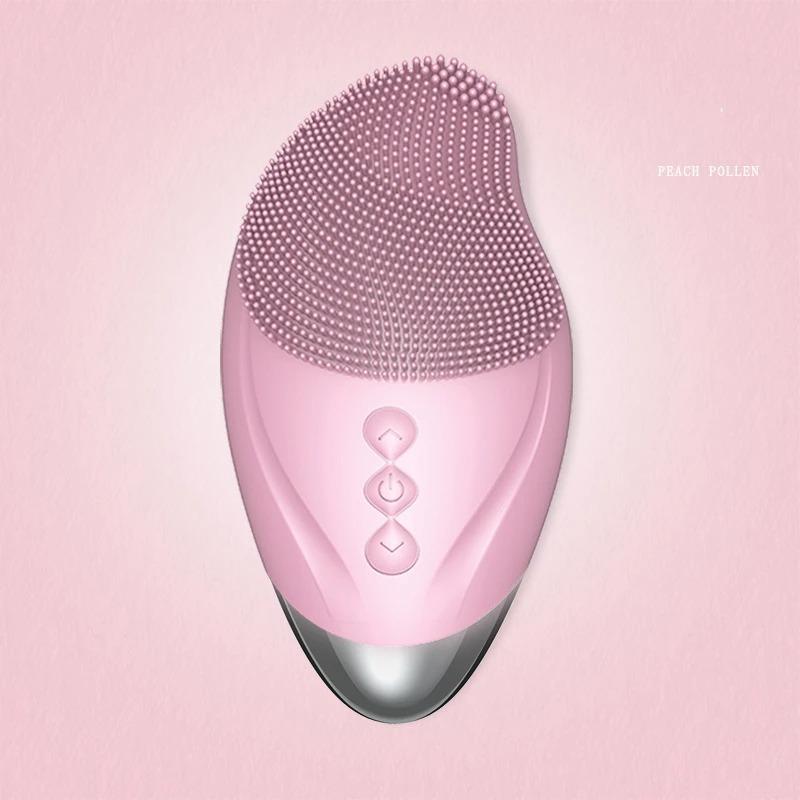 USB Facial Rechargeable Silicone Cleansing Brush Massage Face Deep Cleaning Pores Skin Health Care Device Cosmetic Instrument
