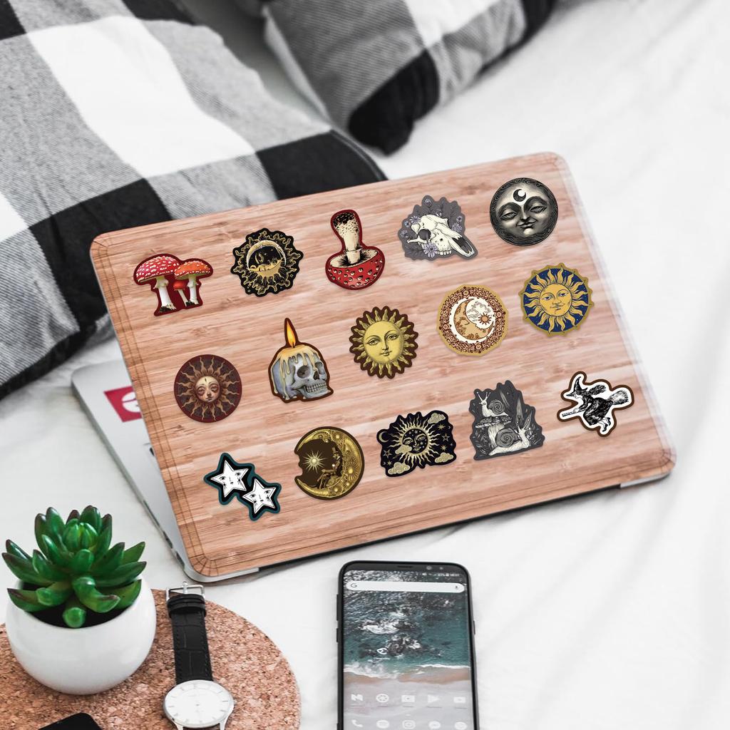 50 Boundless Mysterious Celestial Stickers Decorate Guitar Notebook Suitcase DIY Waterproof Stickers