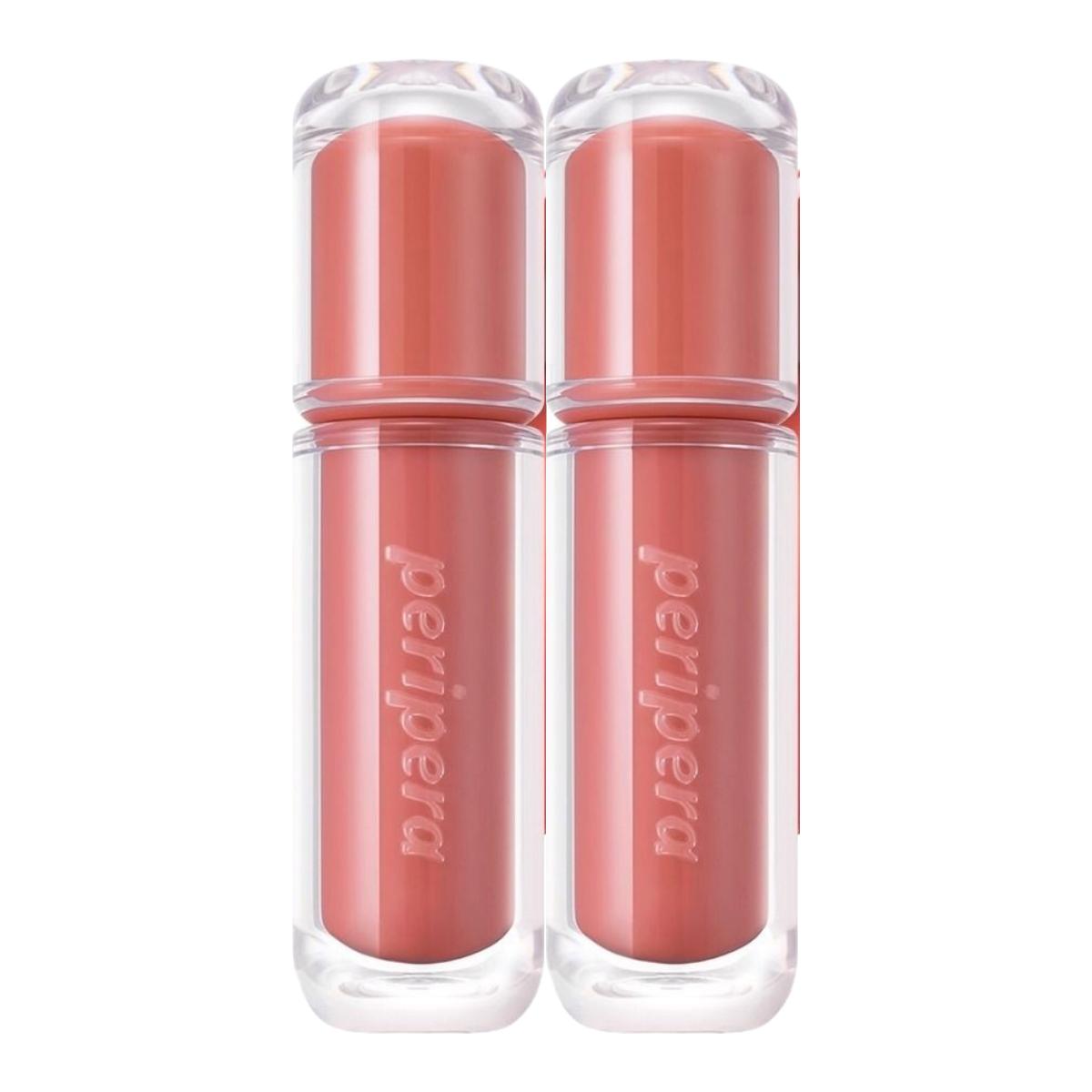 Peripera Ink Mood Glowy Tint 26AD, #015 Mumble Rose, 4g (2EA) - Radiant Watery Lip Stain Set