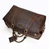 Retro Genuine Leather Retro Large Capacity Men Leather Duffle Bag Vintage Shoulder Bag Cowhide Weekender Bag Man Totes Handbag