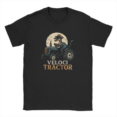 VelociTractor 100 Cotton T Shirt For Man Summer Y2K Fun T Shirts O Neck Novelty Tee Shirt Oversize Hot Sale Tops